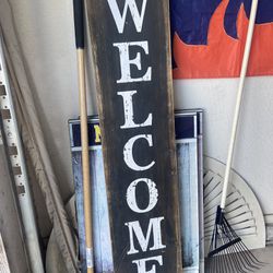 Weathered/Rustic Welcome Sign