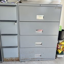 Two Filing Cabinets 