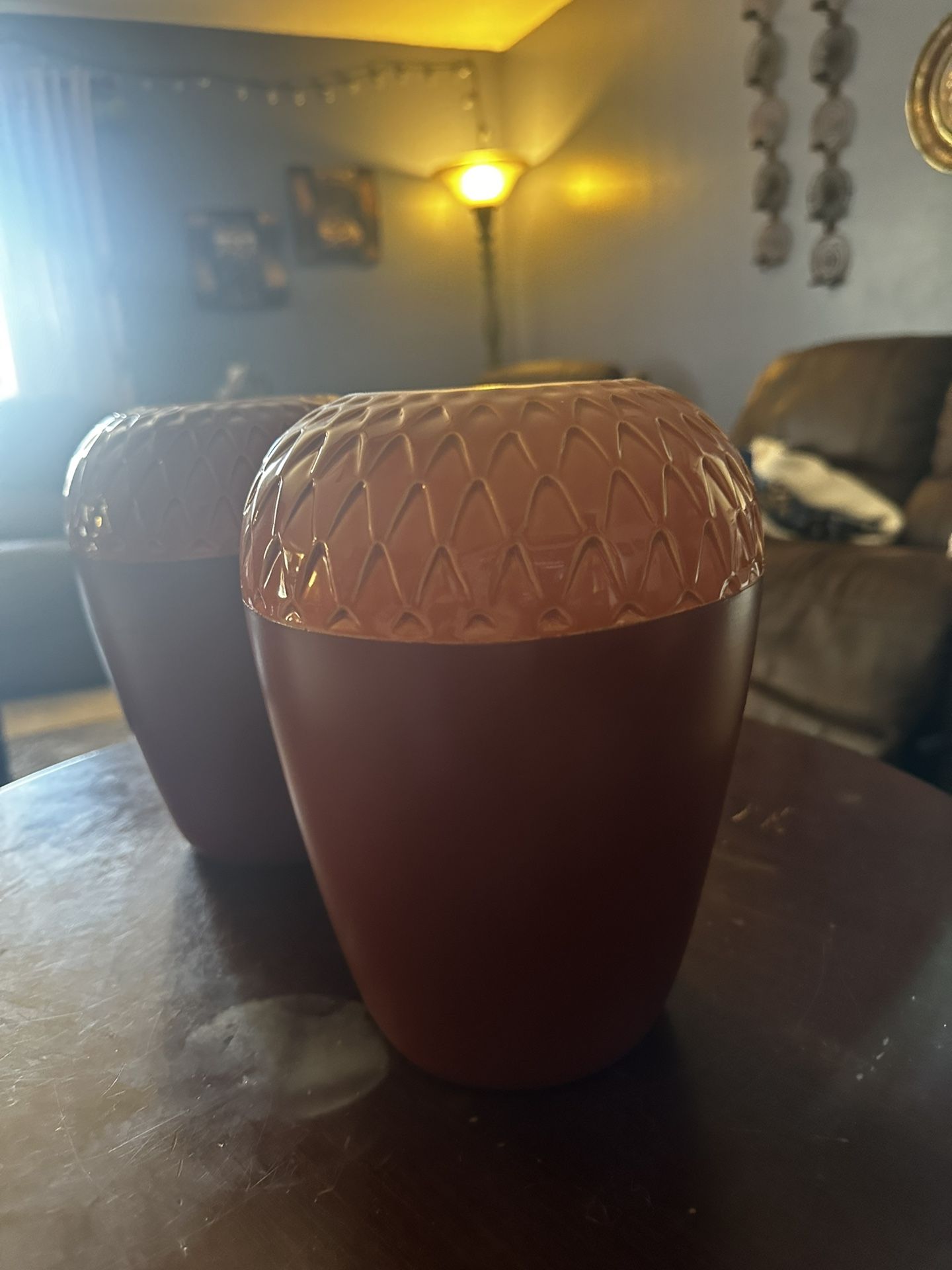 Orange Vases (2 Pieces)