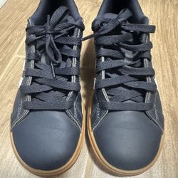 Adidas Kids'  Grand Court  2.0 Sneaker in Shadow Navy and White. 