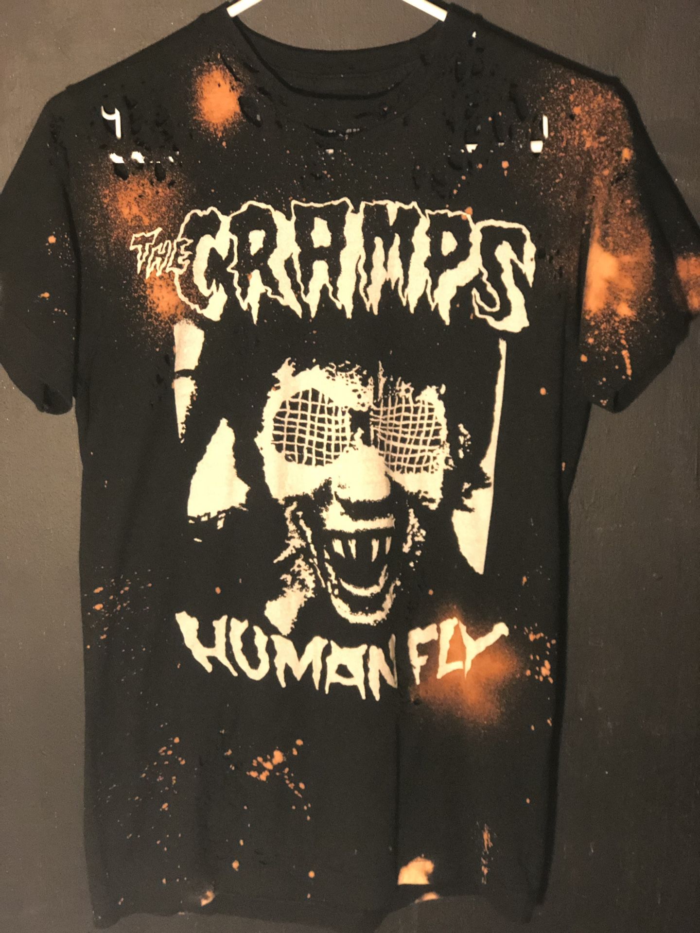 The Cramps DIY Distressed Punk Band Shirt