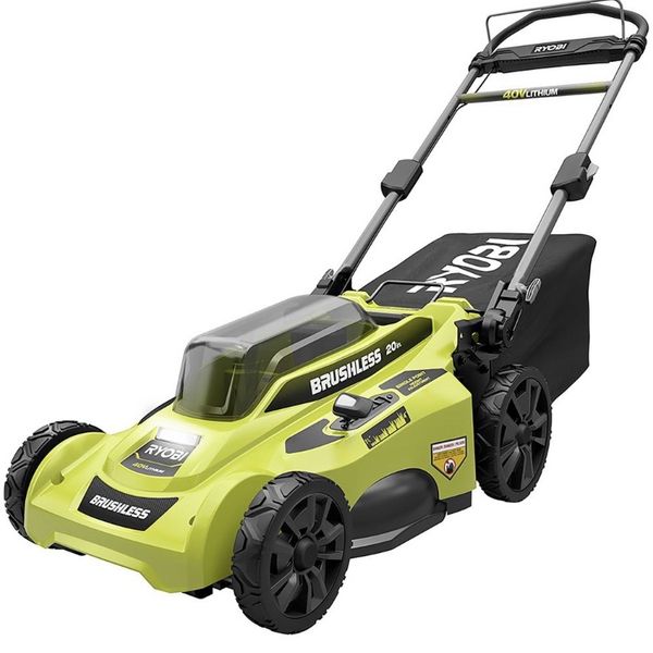 RYOBI 20 in. 40Volt Brushless LithiumIon Cordless Battery Walk Behind