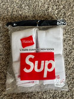 Supreme x Hanes Cushion Crew Socks 4-Pack