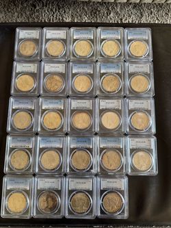 Peace dollar set PCGS