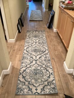 Medallion Floral Hallway Runner Rug