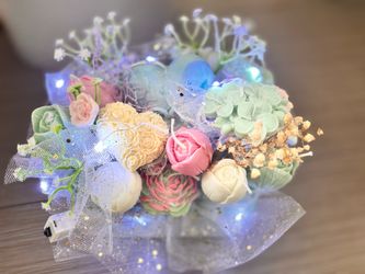 Handmade Candles Flowers Bouquet