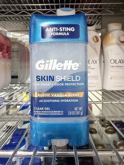 GILLETTE CLEAR GEL DEODORANT 3.8 OZ $6.00 EACH