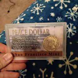 1922 silver peace dollar