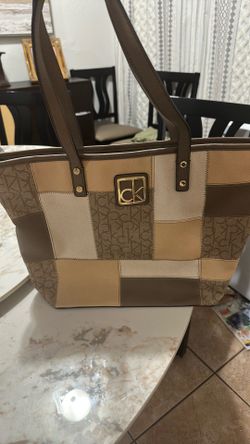 Calvin Klein patchwork tote bag