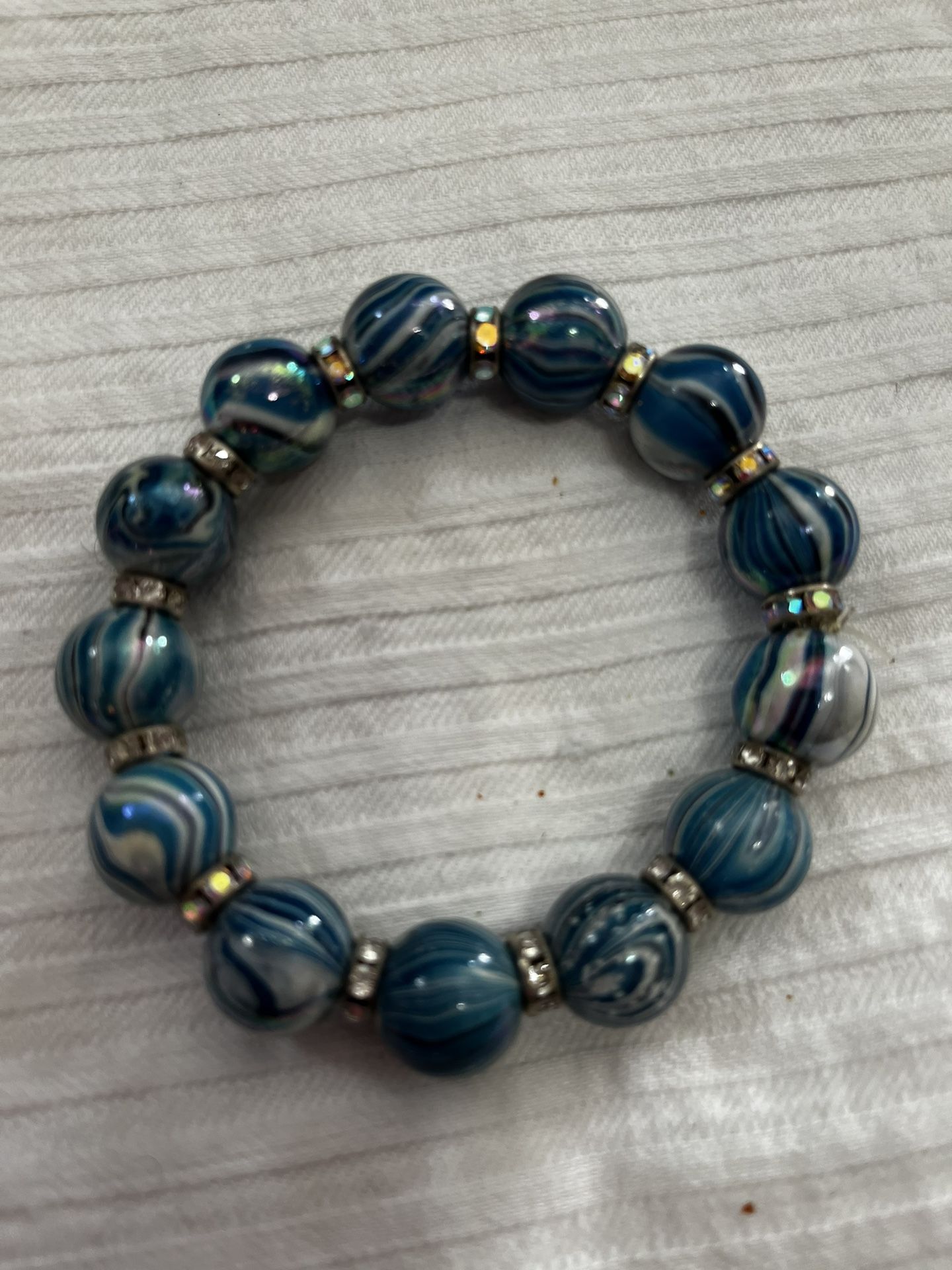 Blue And Silver Bracelet 