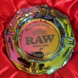 Raw Rainbow 🌈 Glass Ashtray