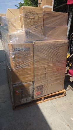 pallets of various household products. Price per pallet