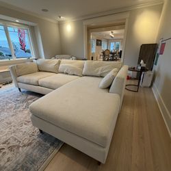 Crate & Barrel Avondale Couch & Side Chair