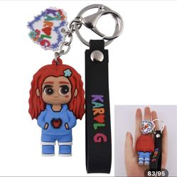 Karol G Mañana Será Bonito Keychain Blue Sweater 