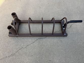 Weight Storage Rack with Bar Sleeves