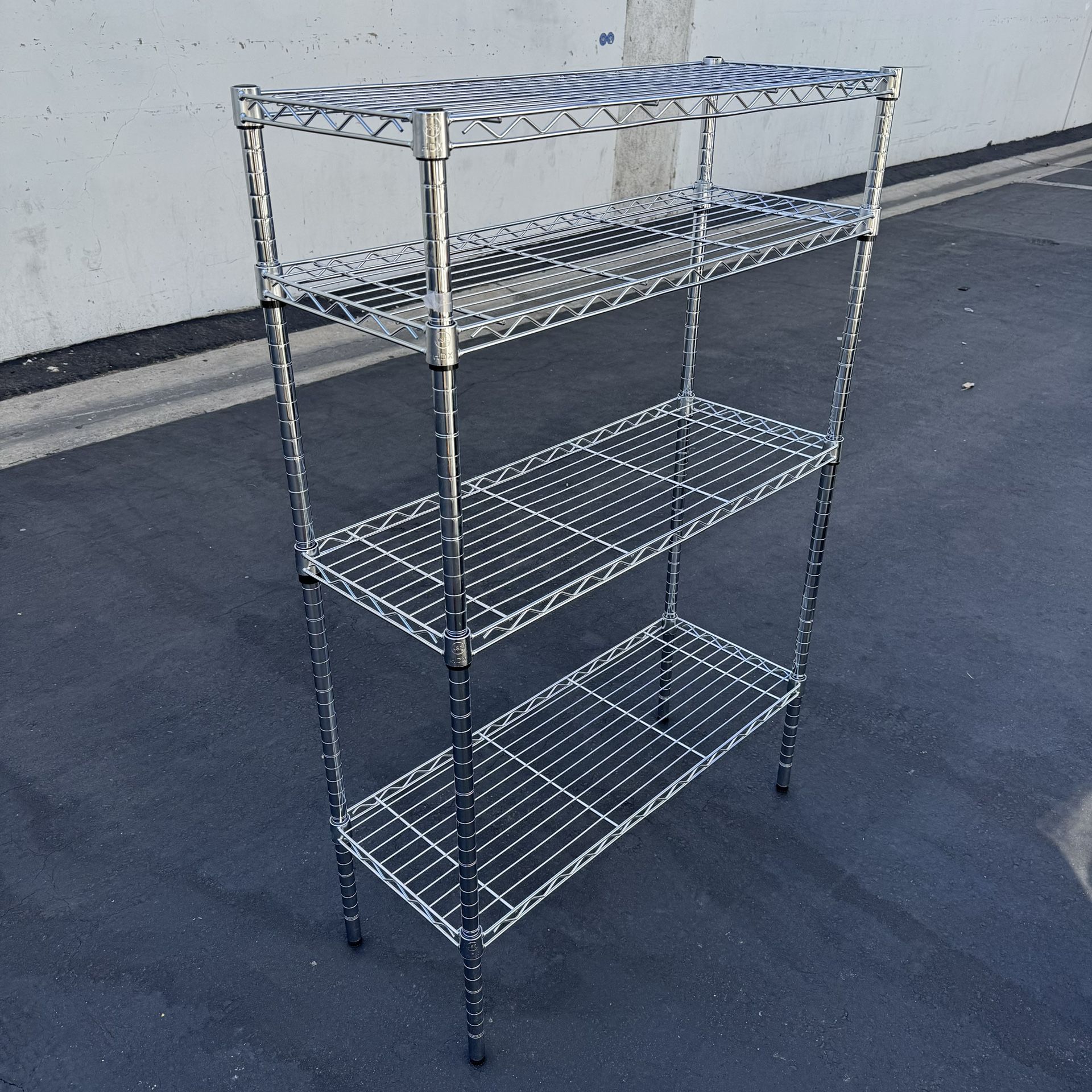 HDX 4 Tier Heavy Duty Storage Shelving Rack Very Good Condition 