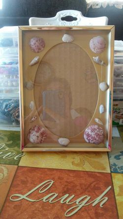 5x7 Shell Photo Frame ( Handmade )
