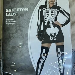 Skeleton Lady  Halloween Costume 