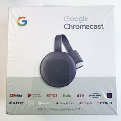 Like New Google Chromecast (3rd Generation) Media Streamer - Black