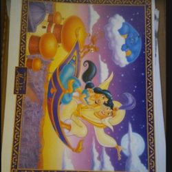 Disney Aladdin Glow In The Dark Poster