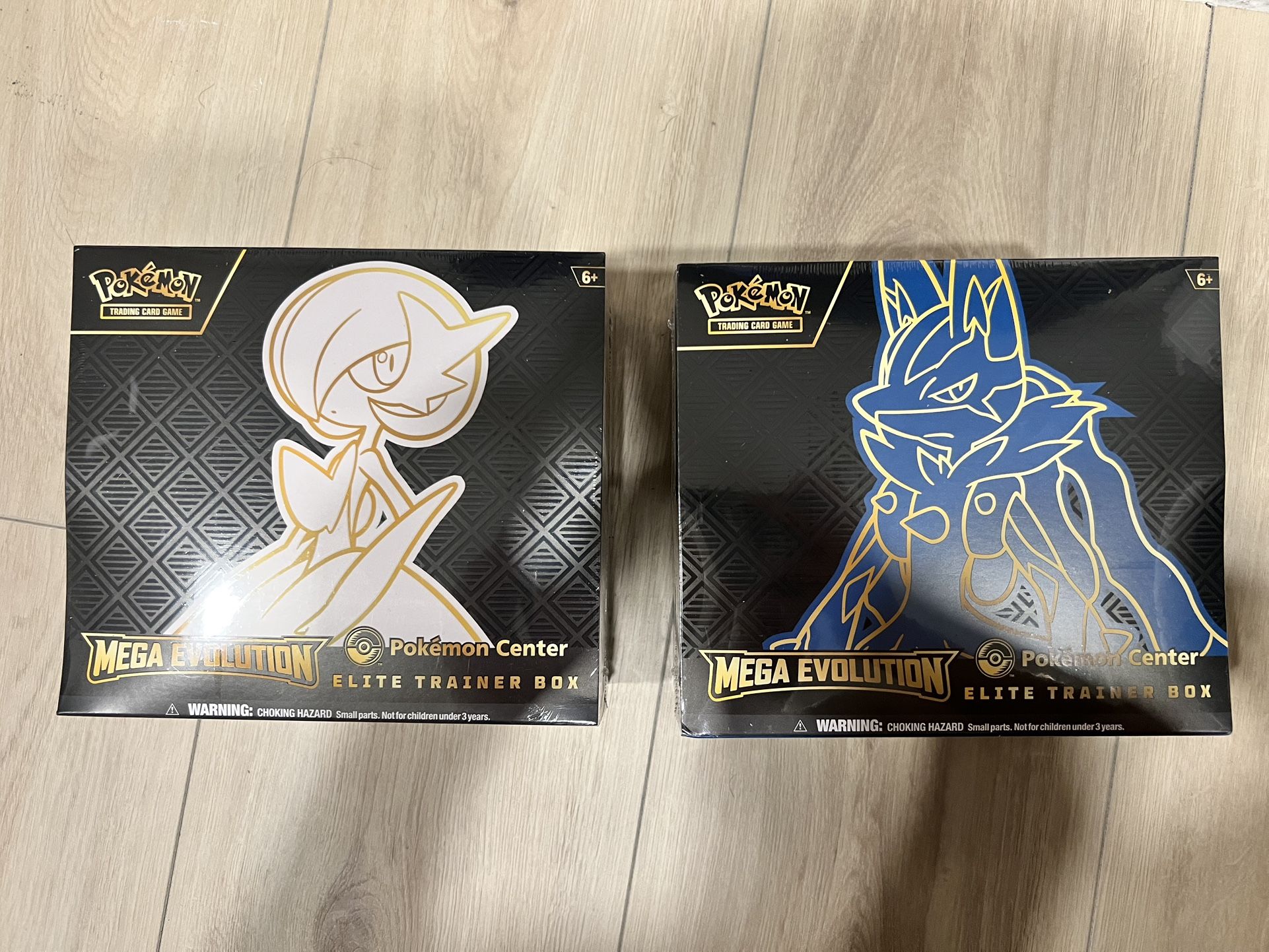 Pokemon Center Mega Evolution ETB Lot Of 2 Lucario & Gardevoir