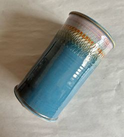 Georgetown Pottery Drip Glaze Wine Bottle Holder and Chiller