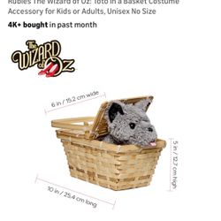 Wizard of Oz Toto in a Basket Costume