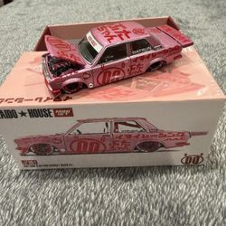 Mini GT x Kaido House 1:64 Datsun 510 Pro Street Buta V1 – Pink #161 Sealed New
