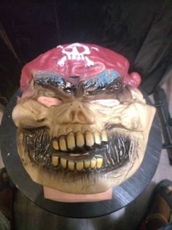 Zombie Pirate Halloween Mask.