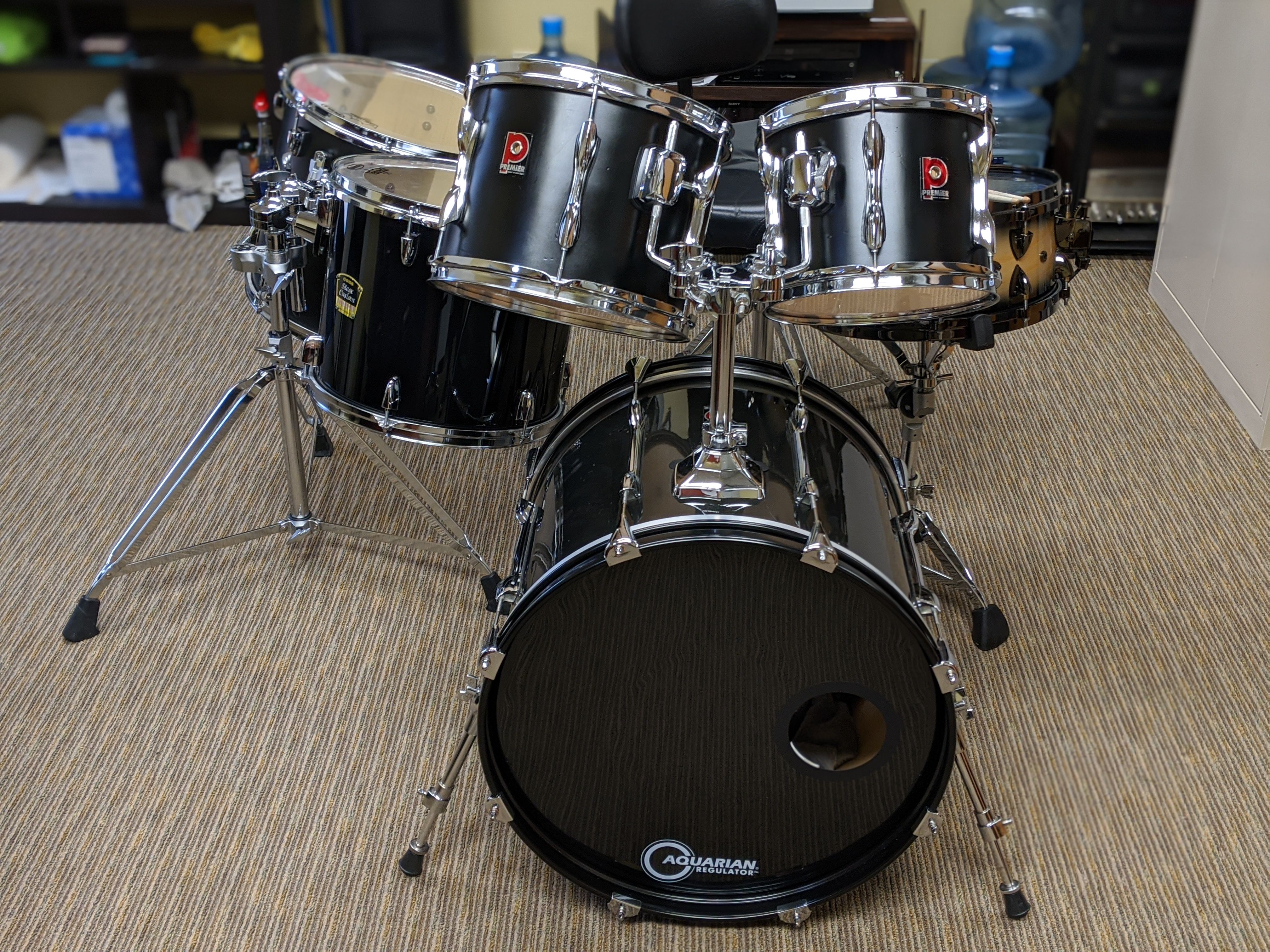 Premier and Yamaha hybrid 6-piece drum set