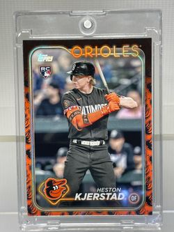 ⚾️2024 Topps Series 2⚾️  HESTON KJERSTAD •BALTIMORE 🟠 ORIOLES [RC] Rookie Card [SSP] 🟠⚫️Team Color Boarder Variation