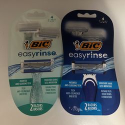 BIC easyrinse Disposable razor 2 for $8