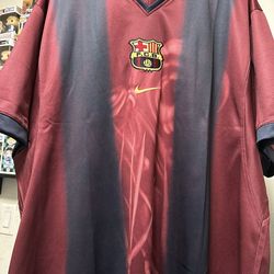 Cactus Jack Nike FC Barcelona Retro  2000/01 Home Skeleton Jersey