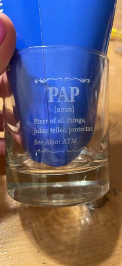 Whiskey glass for dad “PAP”