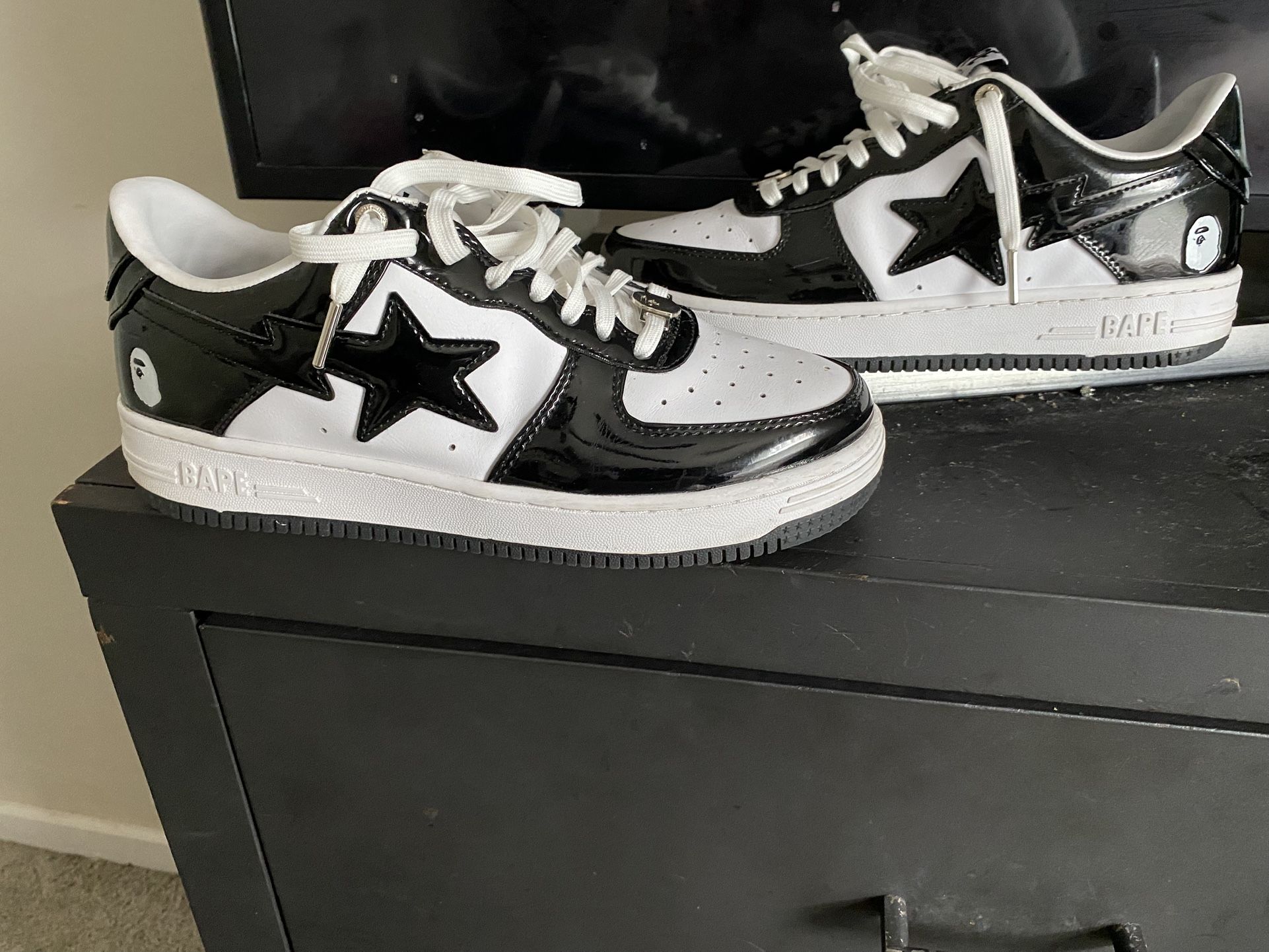 Bape Black And White Size 9