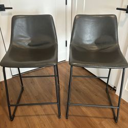 Faux Leather Stools  