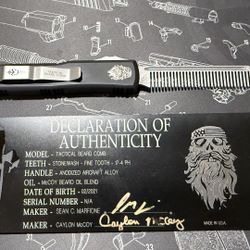 Microtech Marfione Custom Tactical Beard Comb RARE