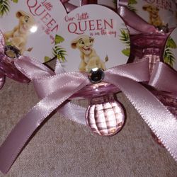 Nala, Lion King Baby Shower Pacifiers Guest Favor Necklaces