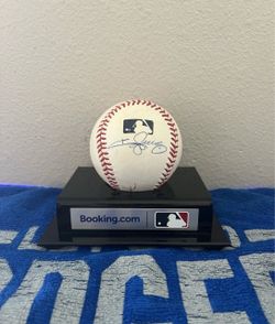 Jimmy Rollins Andre Ethier Stan Kasten Signed/Auto Rawlings Baseball