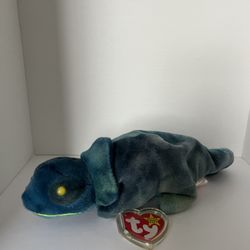 Rainbow, the chameleon beanie baby