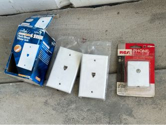 Free !! New , Telephone Jack wall mount, see pics