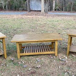 Ashley Coffee Table & 2 End Tables Heavyweight 