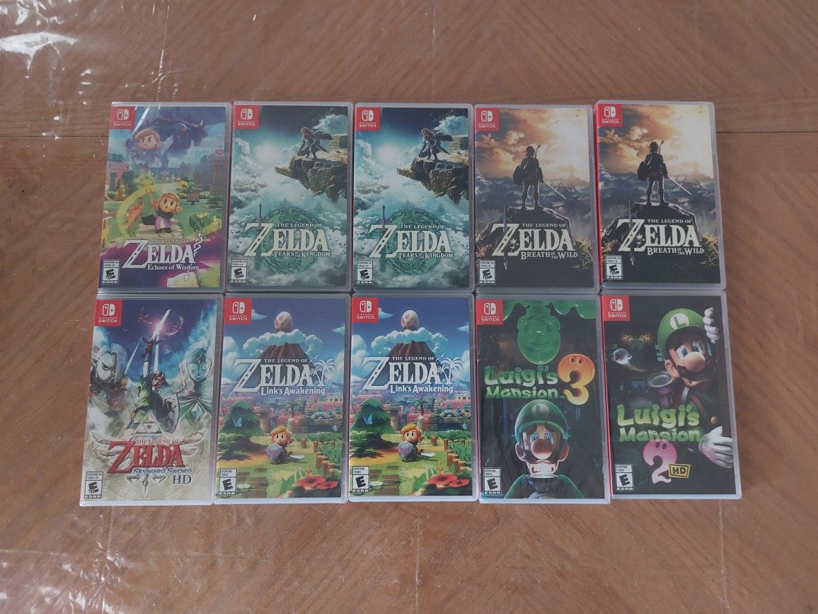 Zelda And Luigi's Mansion Nintendo Switch Games