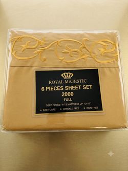Royal Majestic 6-Piece Full Sheet Set