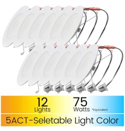 NEW! 12 Pack Recess Lighting, Dimmable