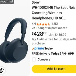 Sony Headphone WH-1000XM6