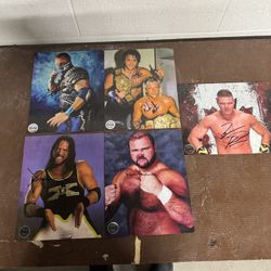 Autographed Photos Of Pro Wrestlers 