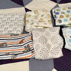 5 Muslin Swaddles
