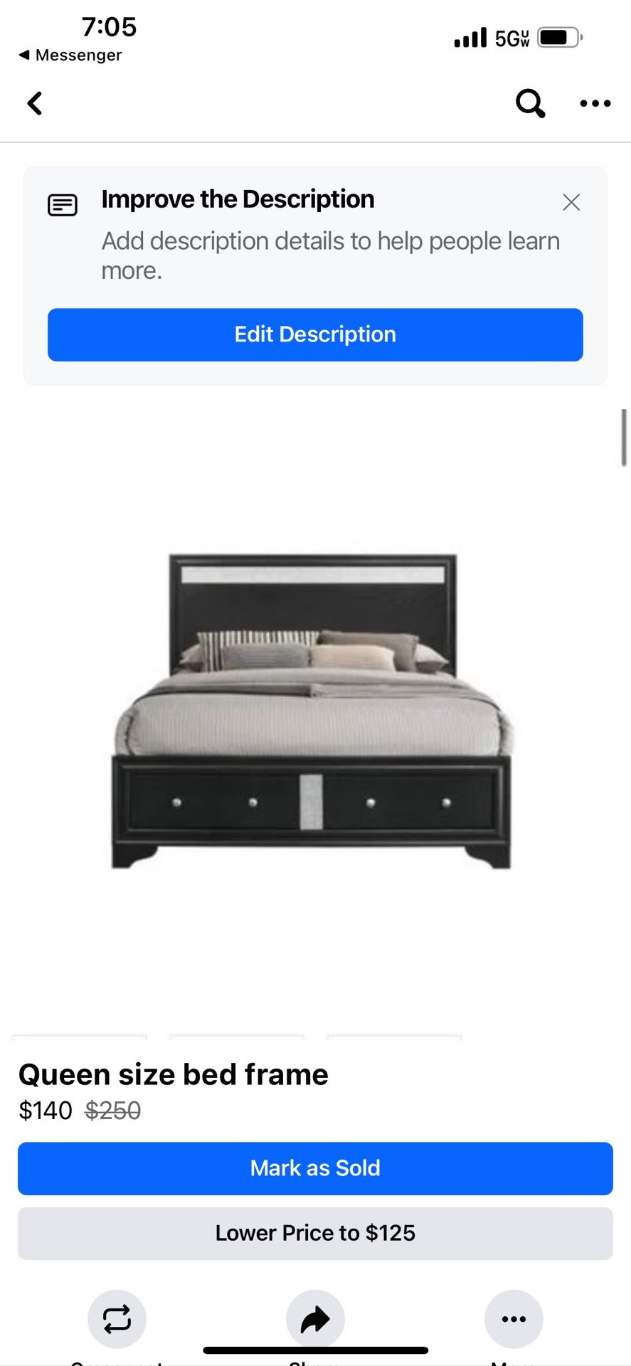 Queen Size bed Frame 
