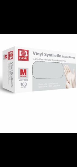 Vinyl exam Gloves $7.50 each box of 100 pieces all sizes